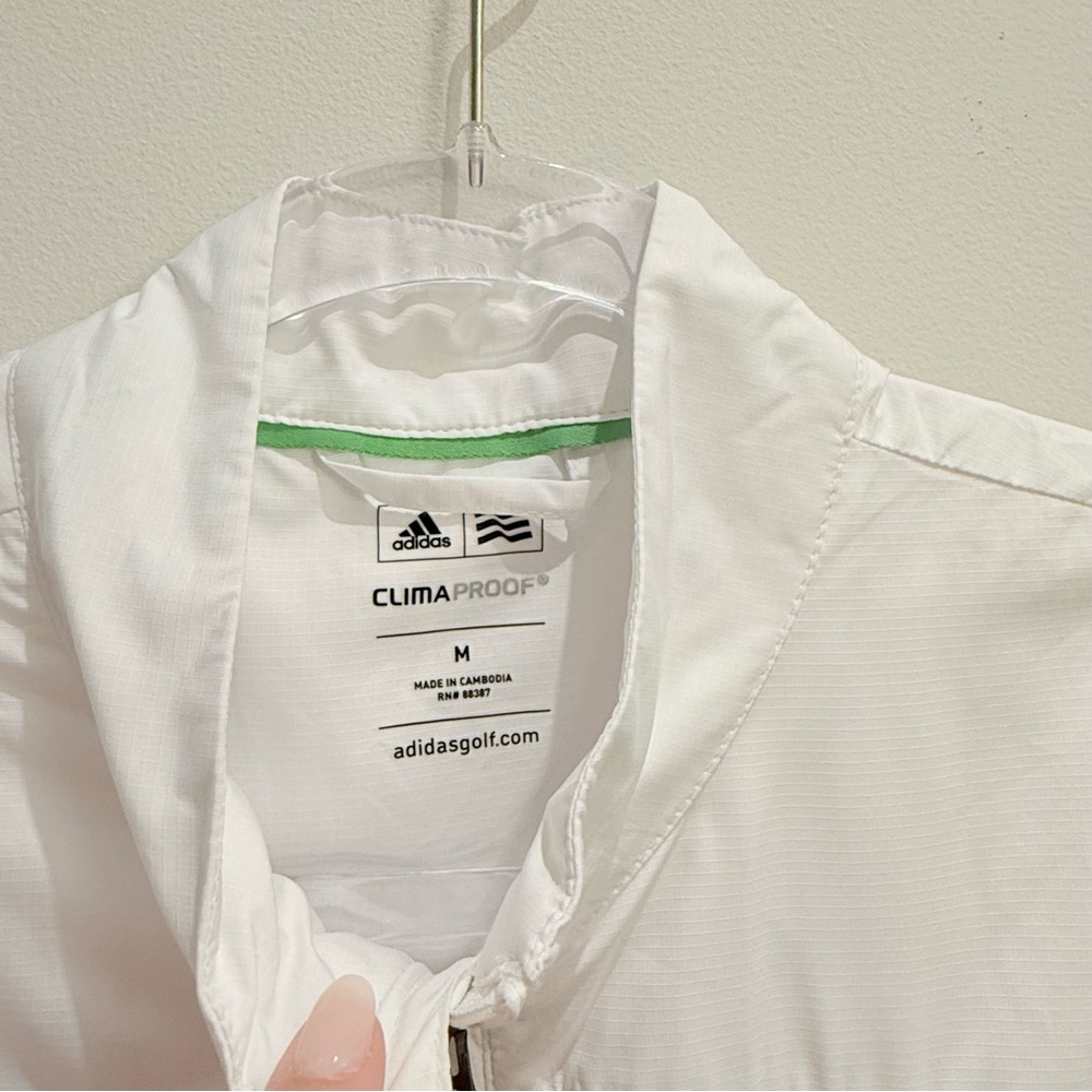 Adidas - Mid Ocean Golf Club Bermuda White Zip-Up Vest Size Medium Women’s - Picture 3 of 8